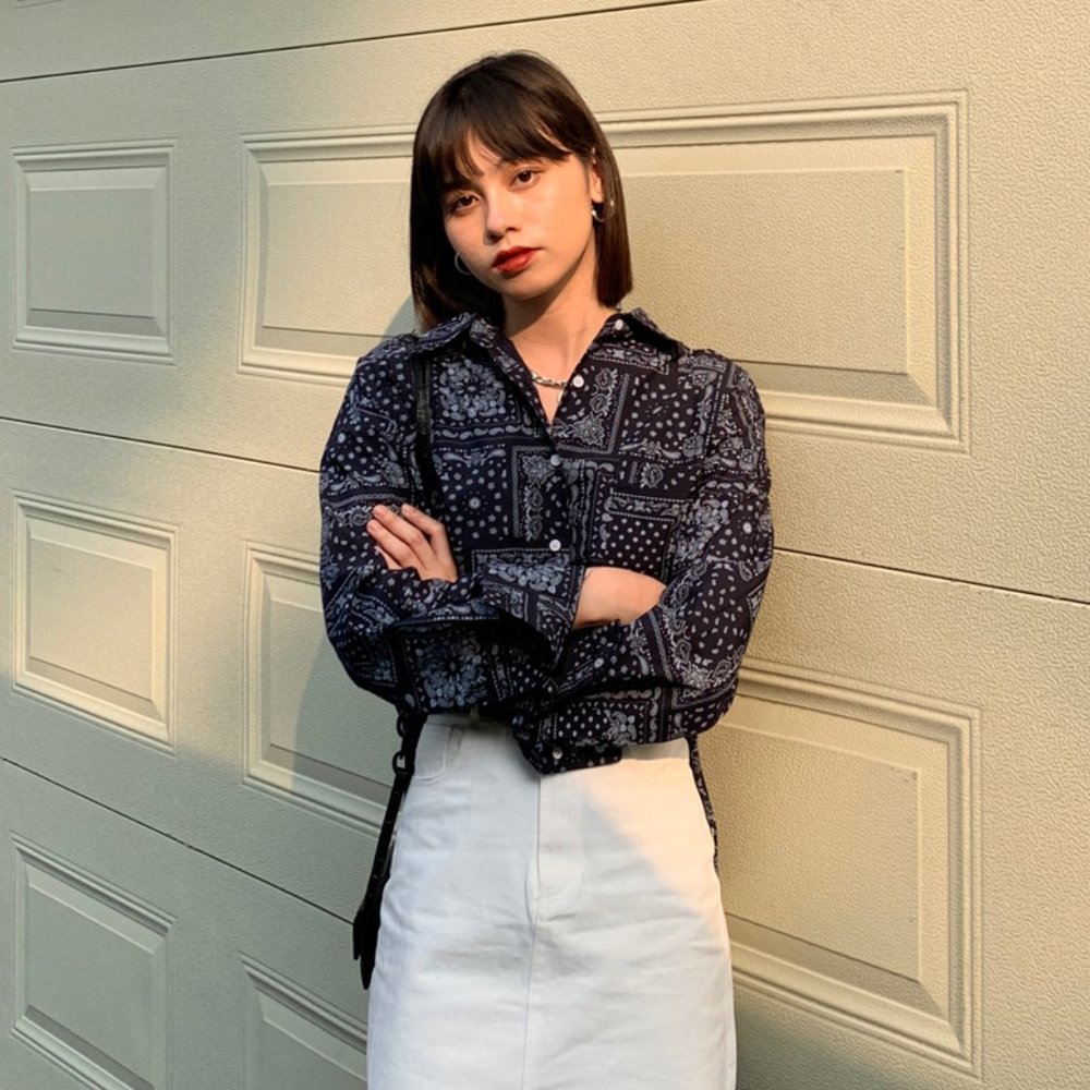 Brand new white denim skirt